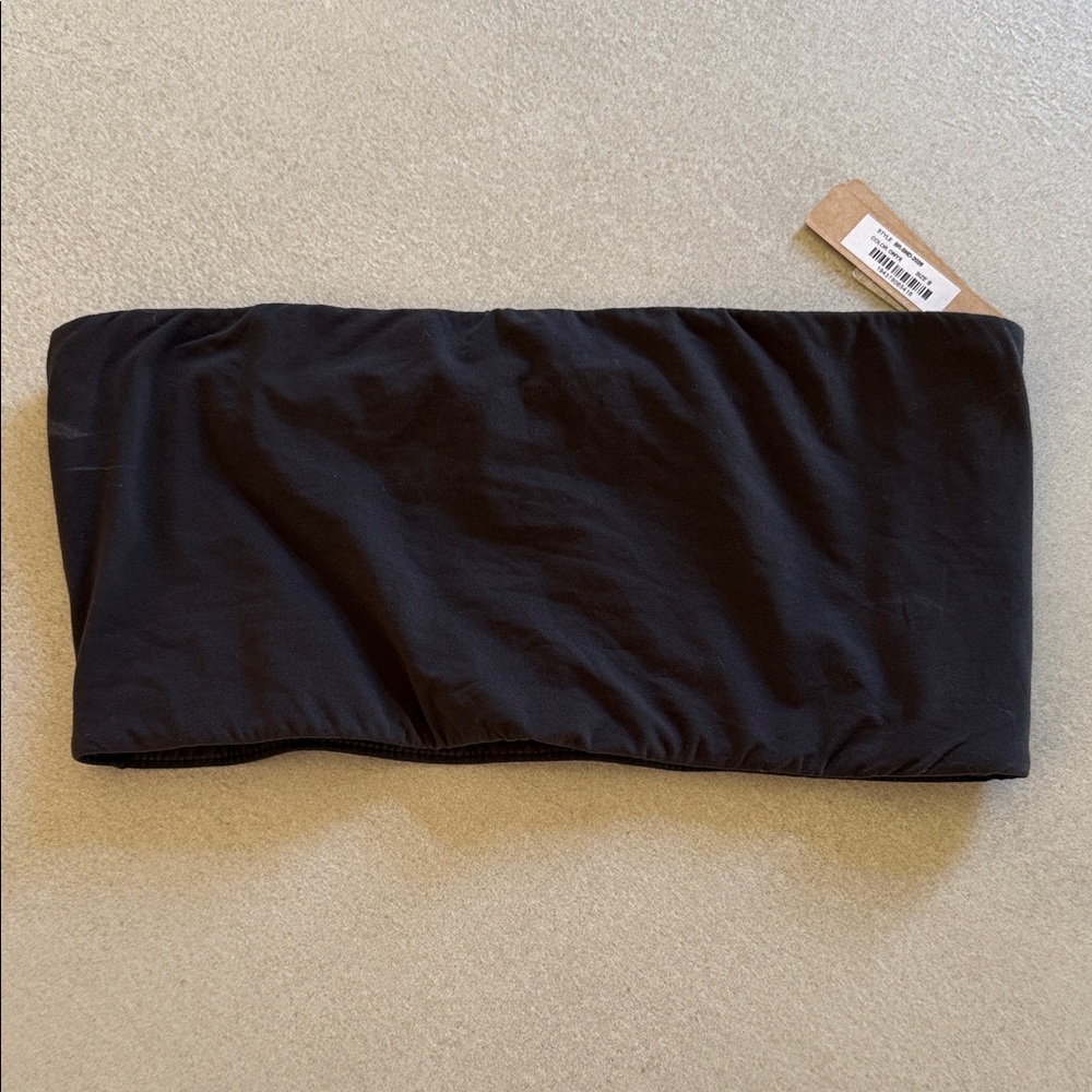 SKIMS Black Bandeau Bra Top
